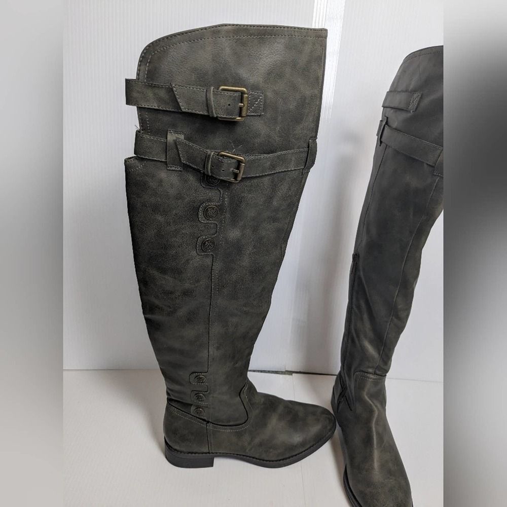 Libby Edelman Boots‎ Grey/green size 10